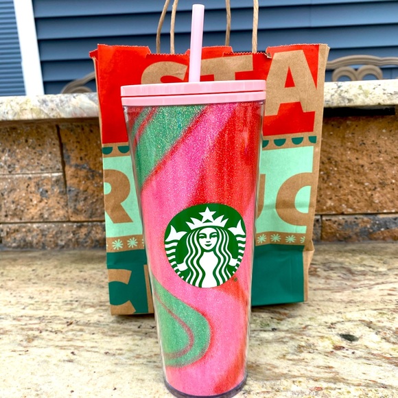 Starbucks Holiday 2020 Glitter Swirl Tumbler